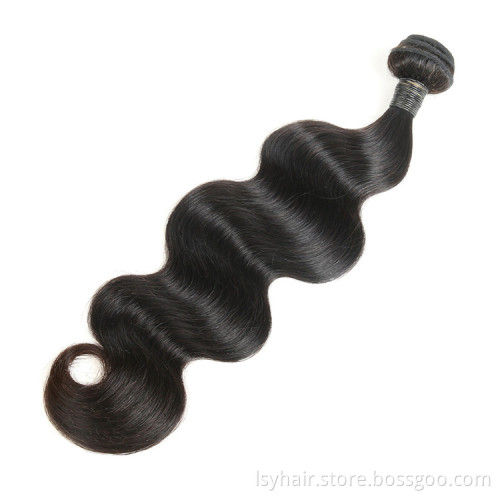 Lsy Wholesale Virgin Brazilian Hair Weave Vendors, 100% Brazilian Human Hair Grade 9A Virgin Hair Extension Bundles With Closure